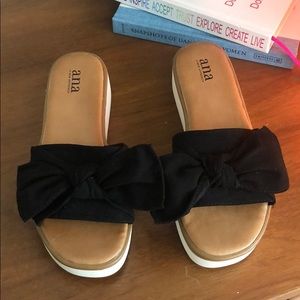 Black A.N.A sandals